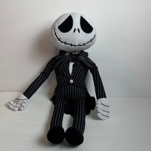 Disney Nightmare Before Christmas Jack Skellington Black/ White Striped Plush